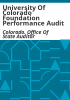 University_of_Colorado_Foundation_performance_audit