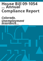 House_bill_09-1054_____annual_compliance_report