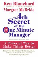 The_4th_secret_of_the_one_minute_manager