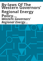 By-laws_of_the_Western_Governors__Regional_Energy_Policy_Office__Inc