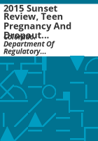 2015_sunset_review__Teen_Pregnancy_and_Dropout_Prevention_Program