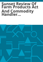 Sunset_review_of_Farm_Products_Act_and_Commodity_Handler_Act