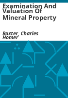 Examination_and_valuation_of_mineral_property